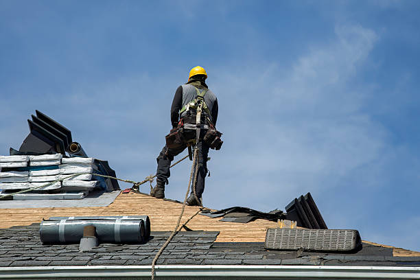 Professional Roofing technician working in Weyers Cave, VA